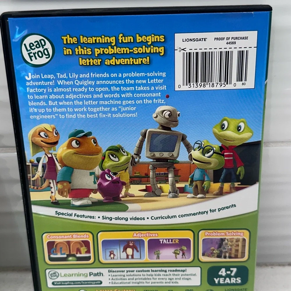 Leap Frog Letter Factory Adventures: The Letter Machine Rescue Team (DVD, 2014)